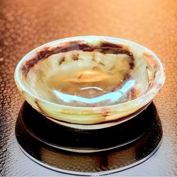 Other - Green Onyx Crystal Bowl • Attracts Positive Energy & Repel Negativity